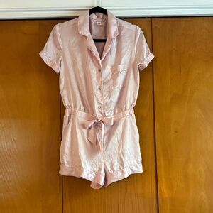 Victoria's Secret Pink Satin Pajama One Piece